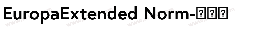 EuropaExtended Norm字体转换